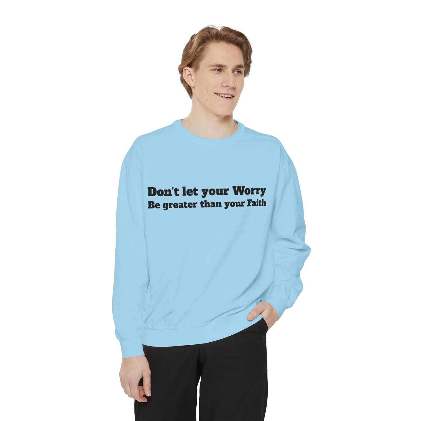 Inspirational Sweatshirt for Caregivers, Motivational Gift, Unisex Garment-Dyed Hoodie, Faith-Based Apparel, Comfortable Sweatshirt