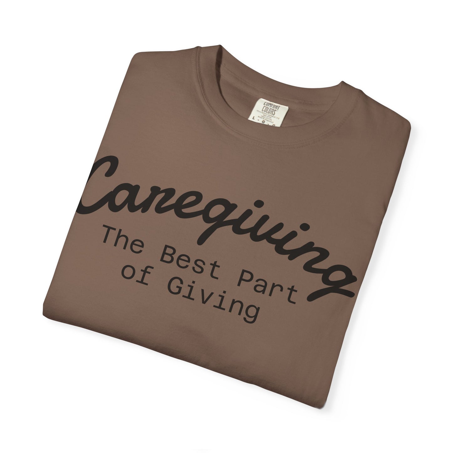 Caregiving Love Over Dementia T-shirt, Inspirational Quote Tee, Unisex Garment-Dyed Shirt, Caregiver Gifts, Supportive Apparel