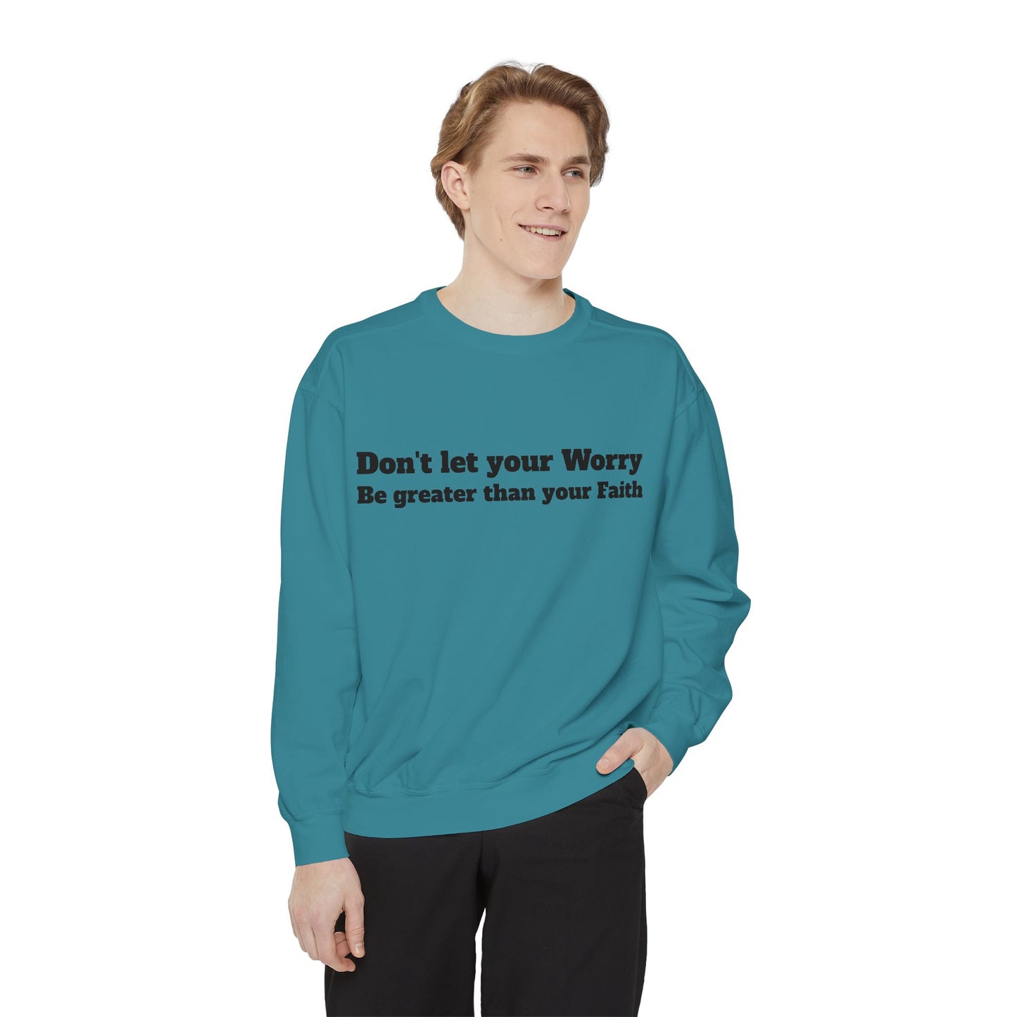 Inspirational Sweatshirt for Caregivers, Motivational Gift, Unisex Garment-Dyed Hoodie, Faith-Based Apparel, Comfortable Sweatshirt