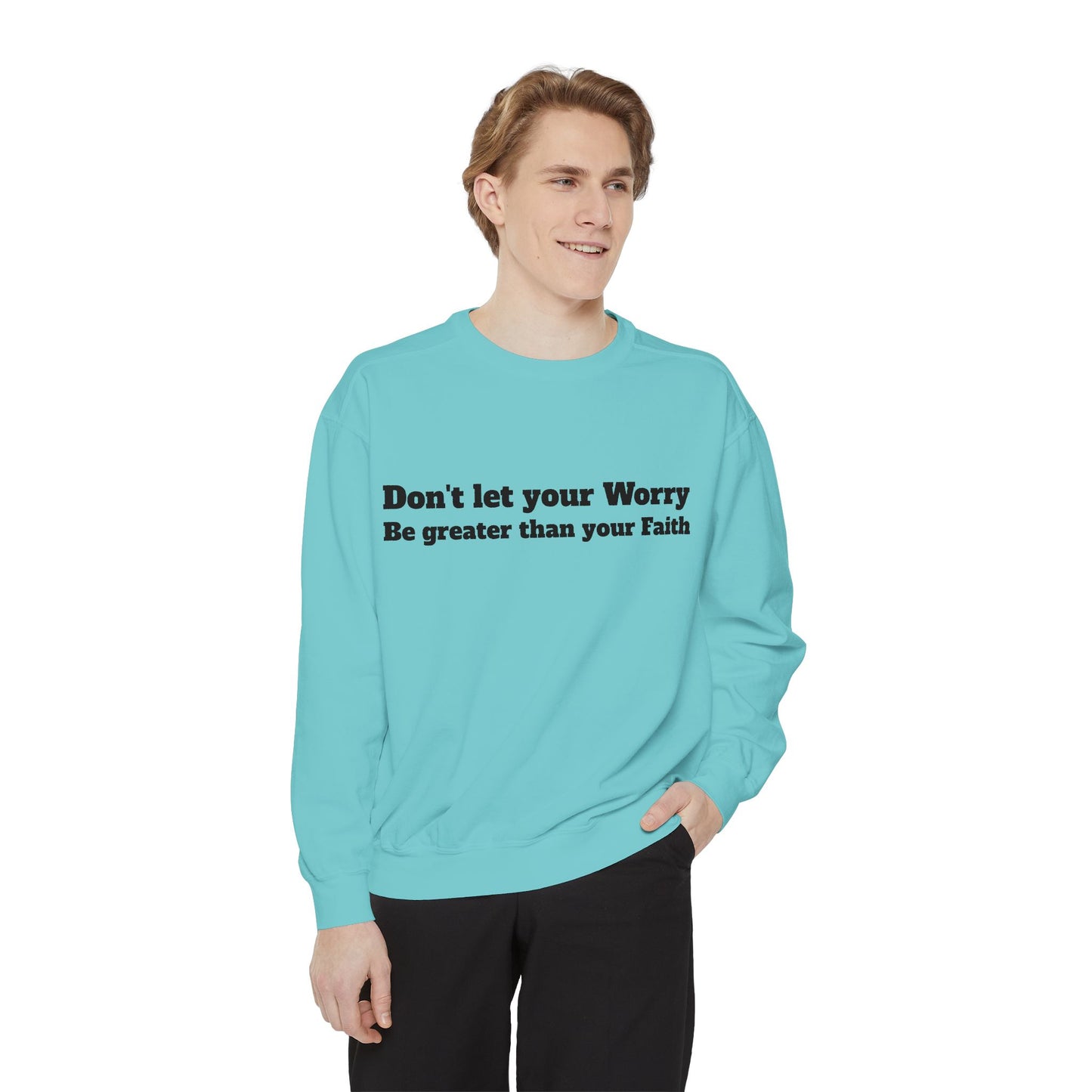Inspirational Sweatshirt for Caregivers, Motivational Gift, Unisex Garment-Dyed Hoodie, Faith-Based Apparel, Comfortable Sweatshirt