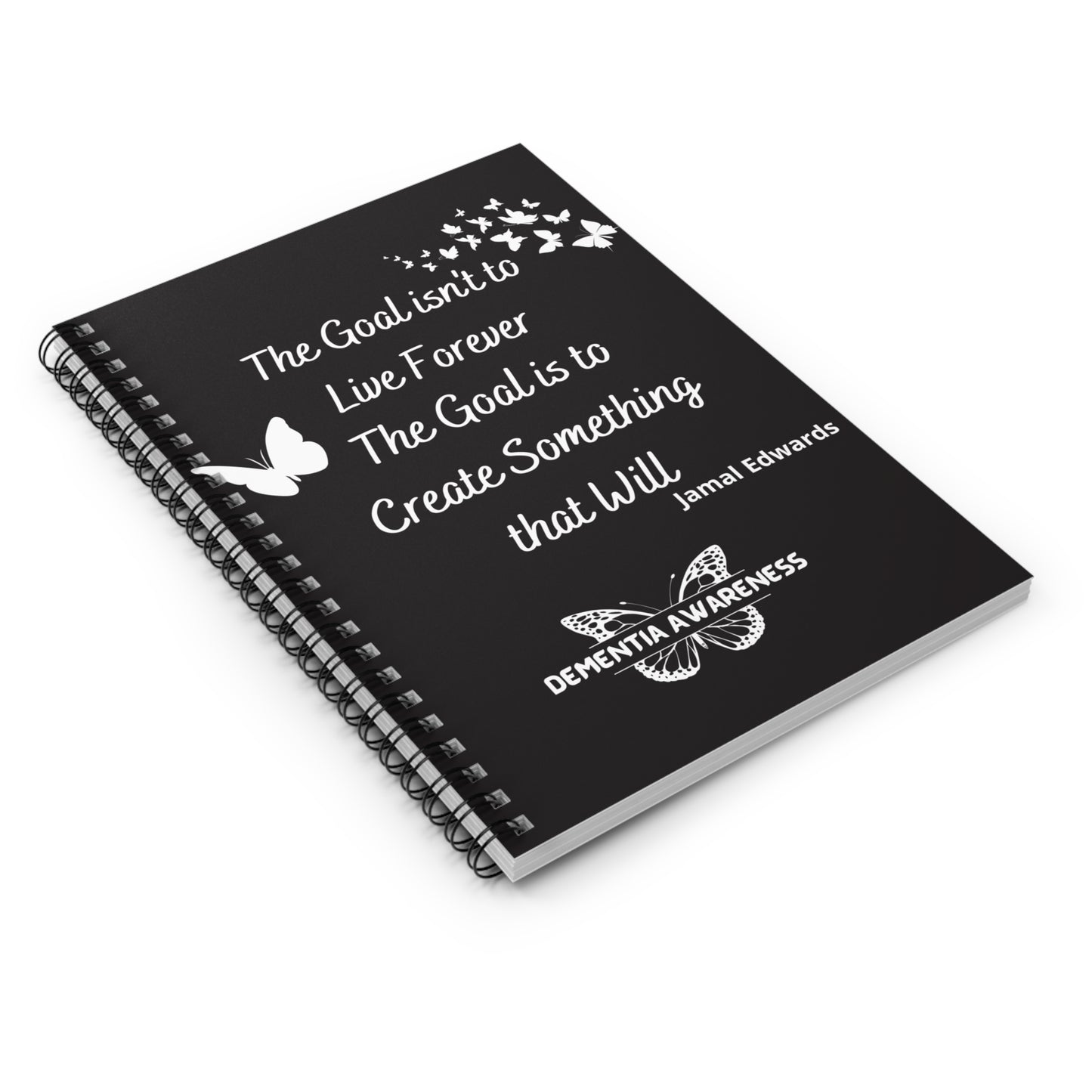 Inspirational Spiral Notebook for Dementia Awareness