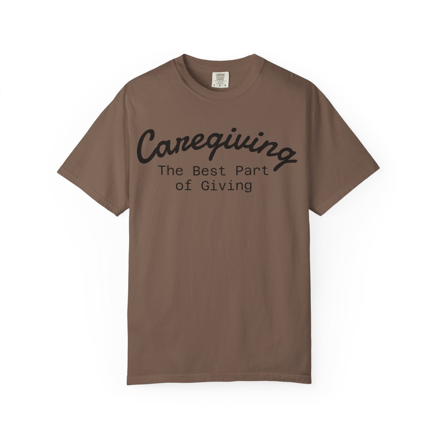 Caregiving Love Over Dementia T-shirt, Inspirational Quote Tee, Unisex Garment-Dyed Shirt, Caregiver Gifts, Supportive Apparel
