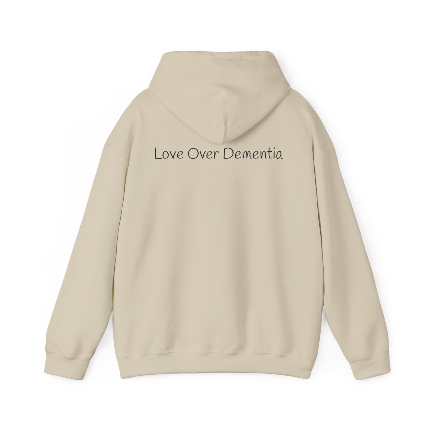 Love Over Dementia Sweatshirt, Comfort Wear for Caregivers, Supportive Gift, Awareness Apparel, Cozy Hoodie for Caregiving