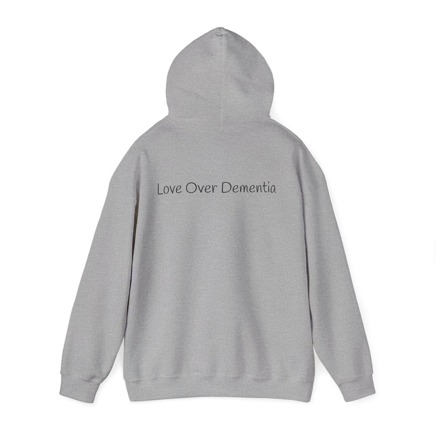 Love Over Dementia Sweatshirt, Comfort Wear for Caregivers, Supportive Gift, Awareness Apparel, Cozy Hoodie for Caregiving