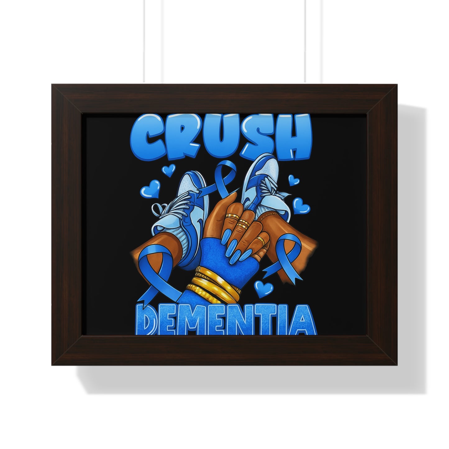 Dementia Awareness Framed Poster, Inspirational Wall Art, Supportive Home Decor, Awareness Gift, Motivational Artwork