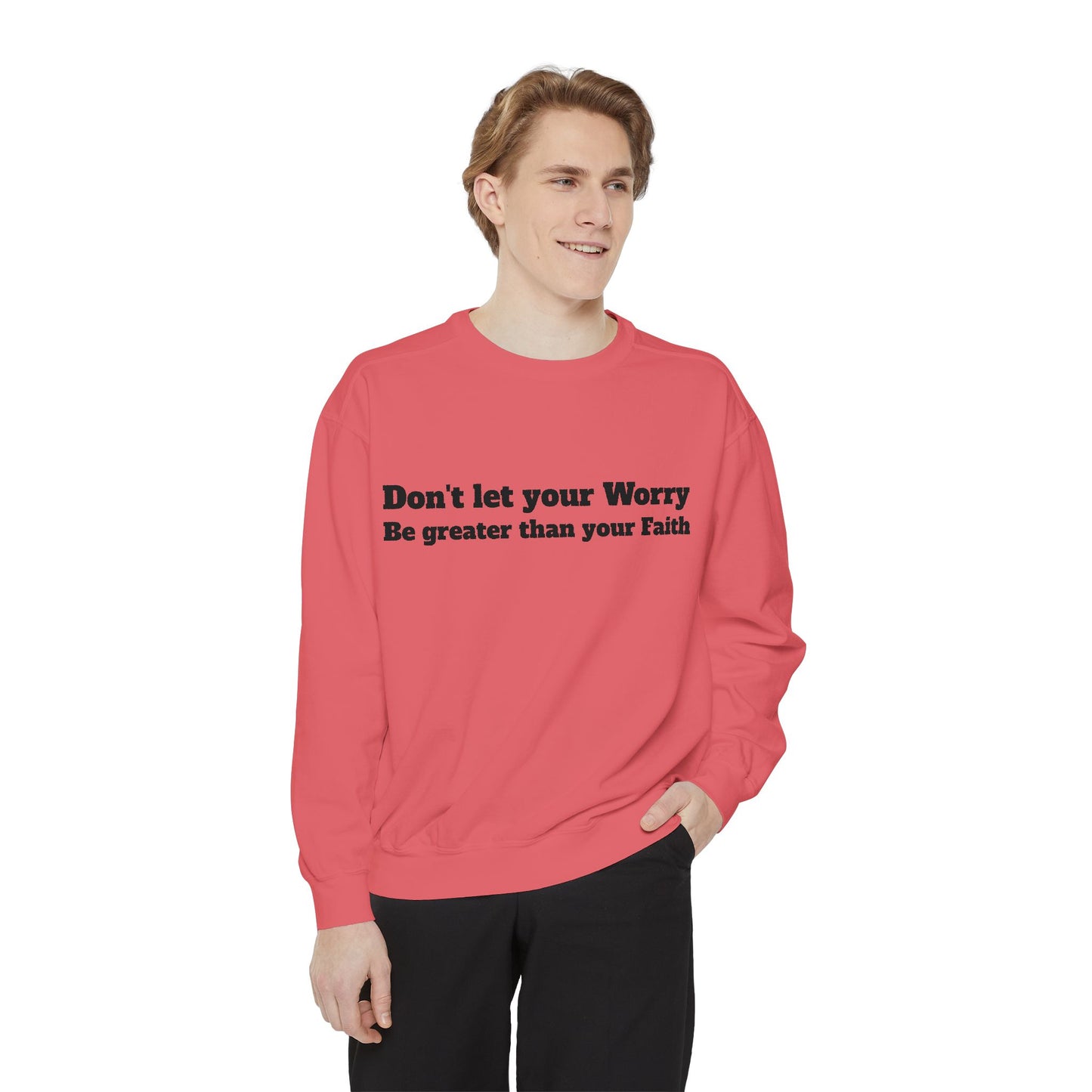 Inspirational Sweatshirt for Caregivers, Motivational Gift, Unisex Garment-Dyed Hoodie, Faith-Based Apparel, Comfortable Sweatshirt