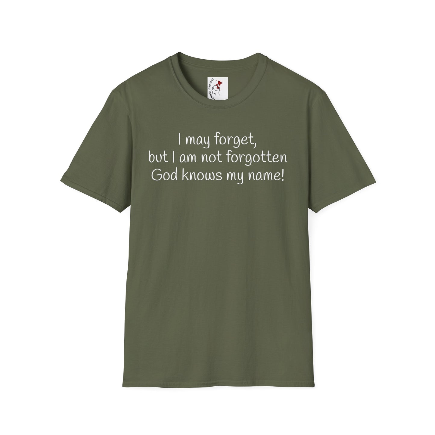 Inspirational Unisex T-Shirt - I May Forget, But I Am Not Forgotten - Great for Faith-Based Events, Casual Wear, Gifts, and Everyday Comfort