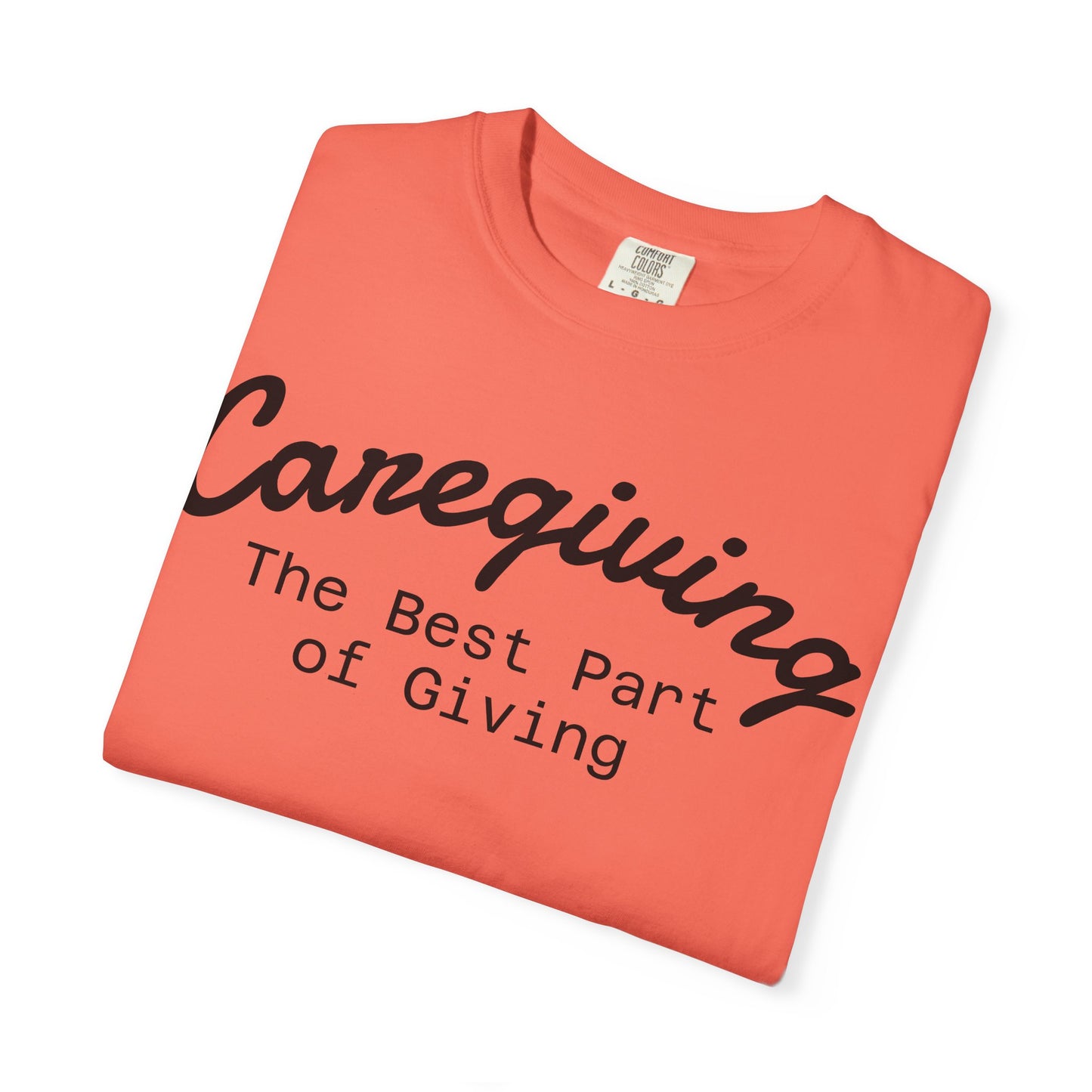 Caregiving Love Over Dementia T-shirt, Inspirational Quote Tee, Unisex Garment-Dyed Shirt, Caregiver Gifts, Supportive Apparel