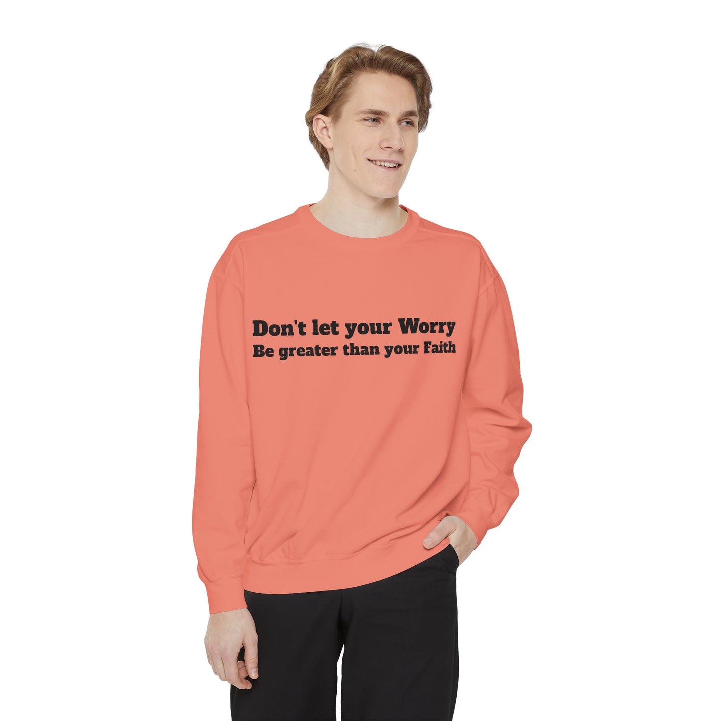 Inspirational Sweatshirt for Caregivers, Motivational Gift, Unisex Garment-Dyed Hoodie, Faith-Based Apparel, Comfortable Sweatshirt