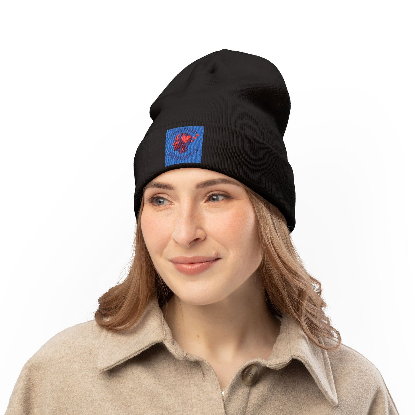 Embroidered Knit Beanie | Cozy Winter Hat, Fashion Accessory, Gift for Him/Her, Stylish Beanie, Fall/Winter Wear