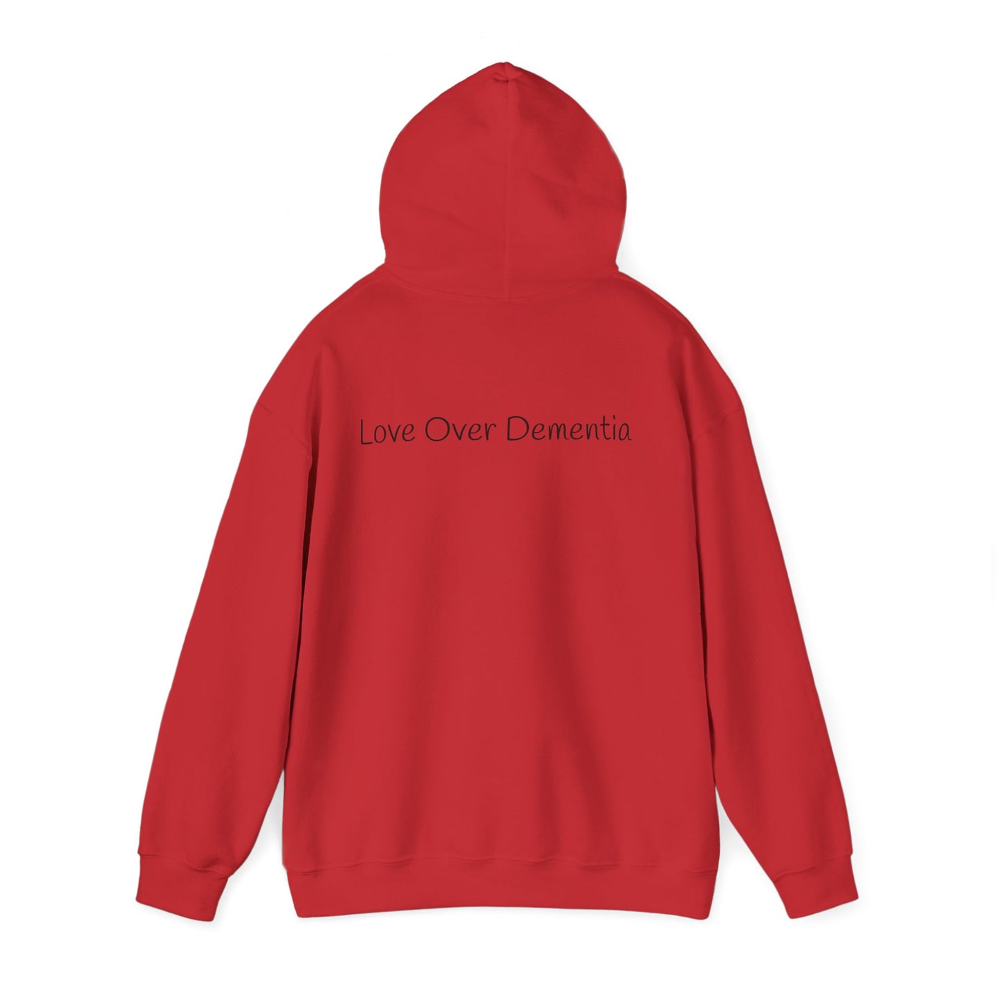 Love Over Dementia Sweatshirt, Comfort Wear for Caregivers, Supportive Gift, Awareness Apparel, Cozy Hoodie for Caregiving