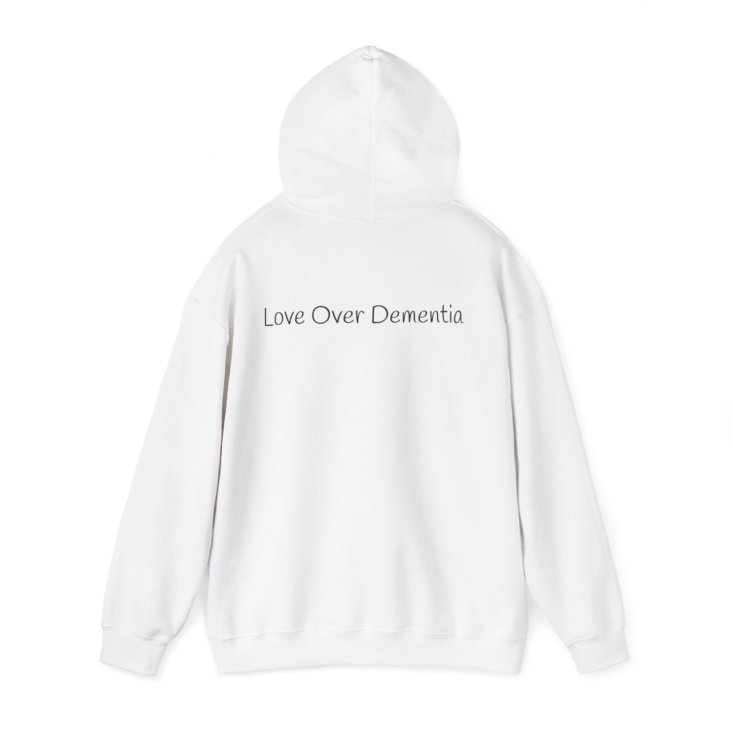 Love Over Dementia Sweatshirt, Comfort Wear for Caregivers, Supportive Gift, Awareness Apparel, Cozy Hoodie for Caregiving