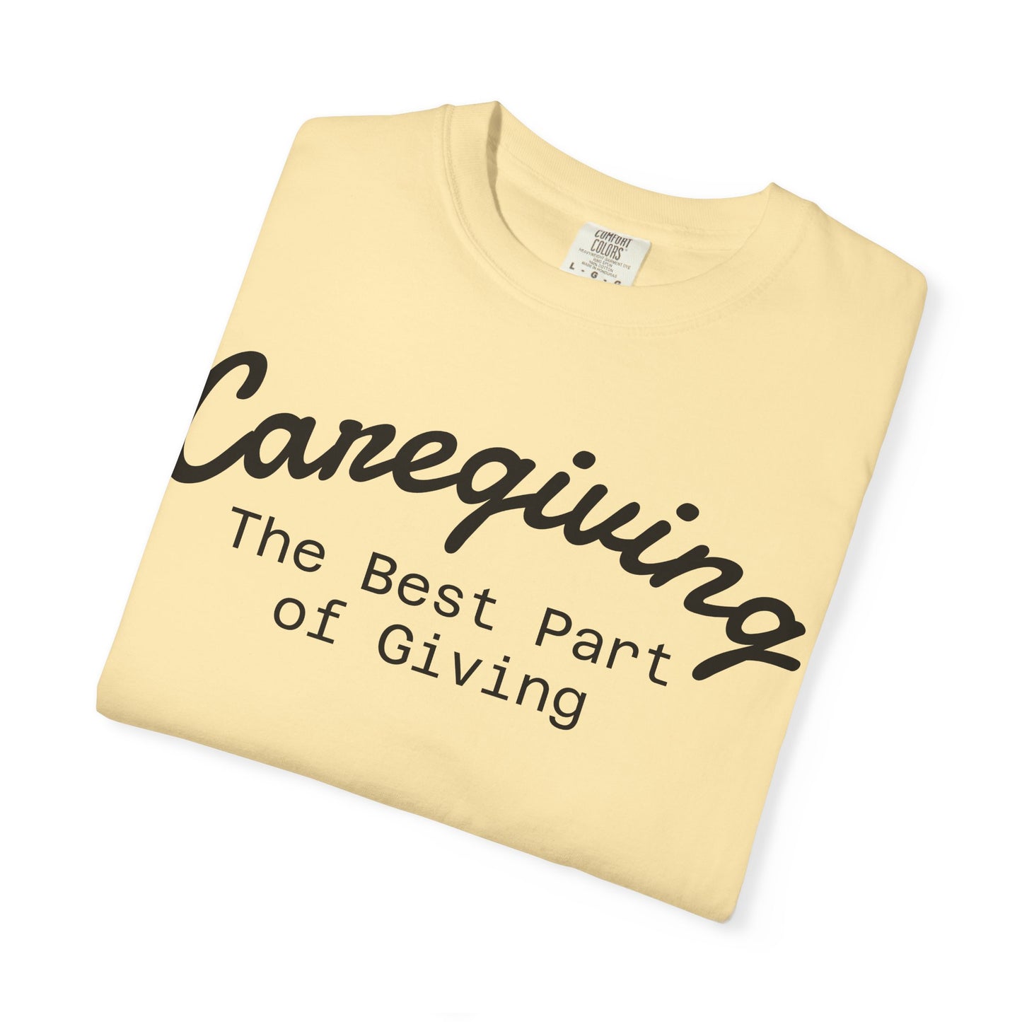 Caregiving Love Over Dementia T-shirt, Inspirational Quote Tee, Unisex Garment-Dyed Shirt, Caregiver Gifts, Supportive Apparel