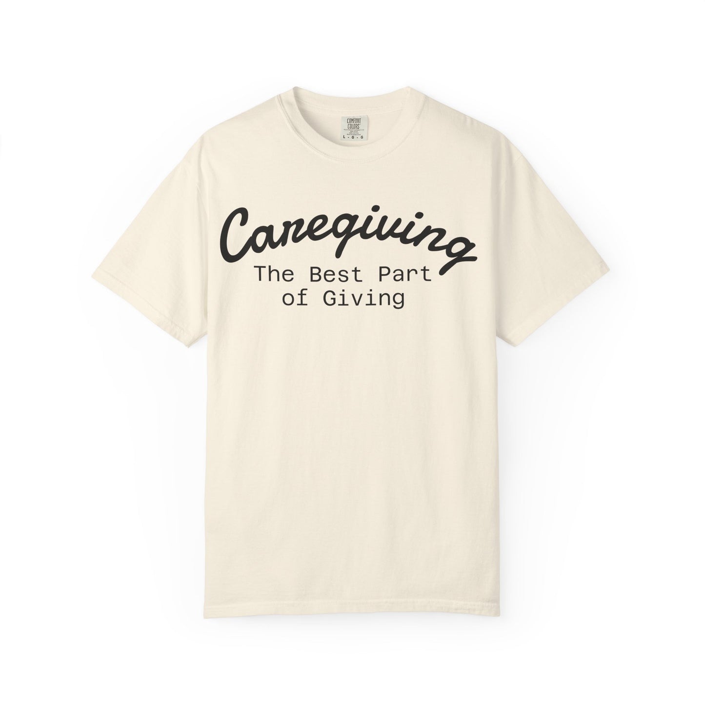 Caregiving Love Over Dementia T-shirt, Inspirational Quote Tee, Unisex Garment-Dyed Shirt, Caregiver Gifts, Supportive Apparel