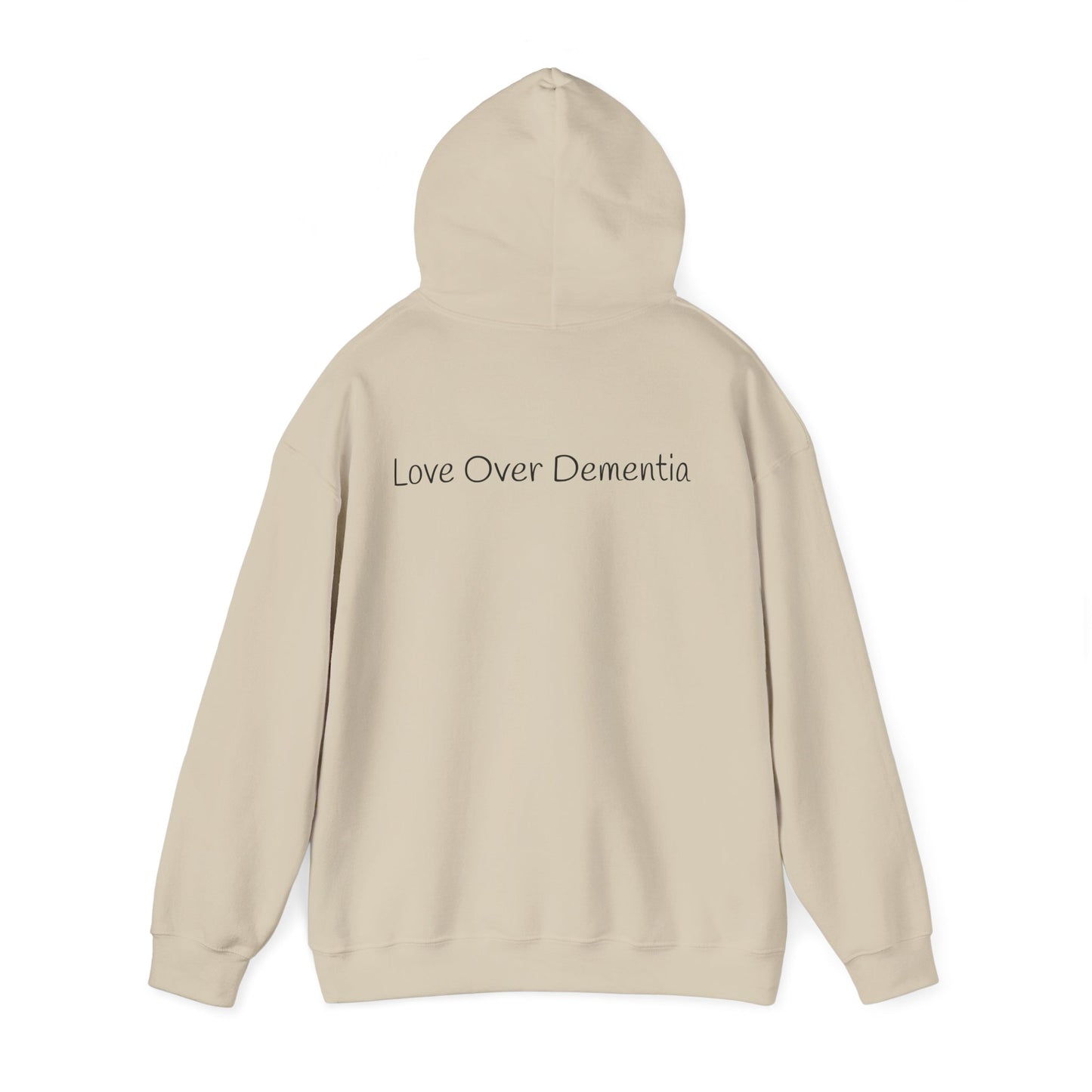 Love Over Dementia Sweatshirt, Comfort Wear for Caregivers, Supportive Gift, Awareness Apparel, Cozy Hoodie for Caregiving