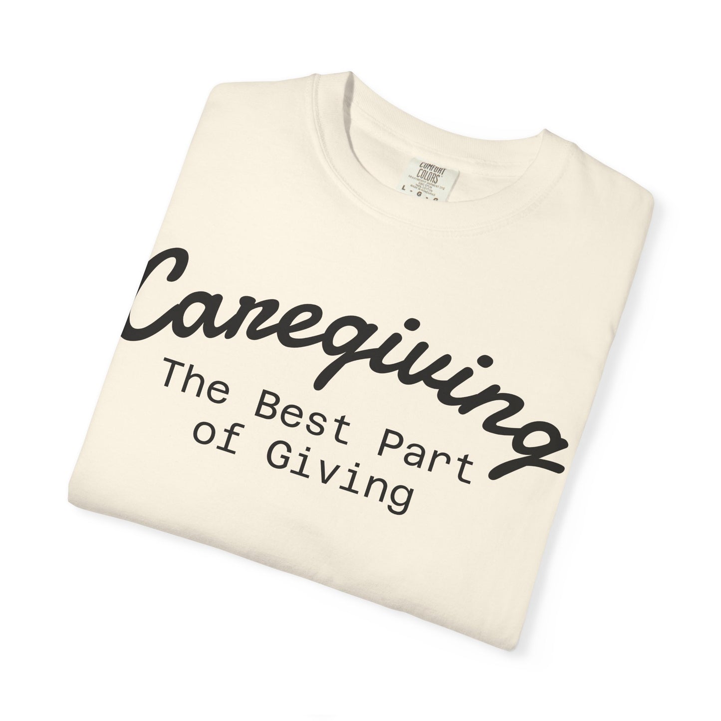 Caregiving Love Over Dementia T-shirt, Inspirational Quote Tee, Unisex Garment-Dyed Shirt, Caregiver Gifts, Supportive Apparel