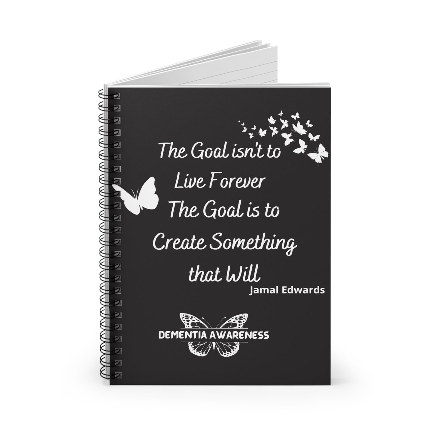 Inspirational Spiral Notebook for Dementia Awareness
