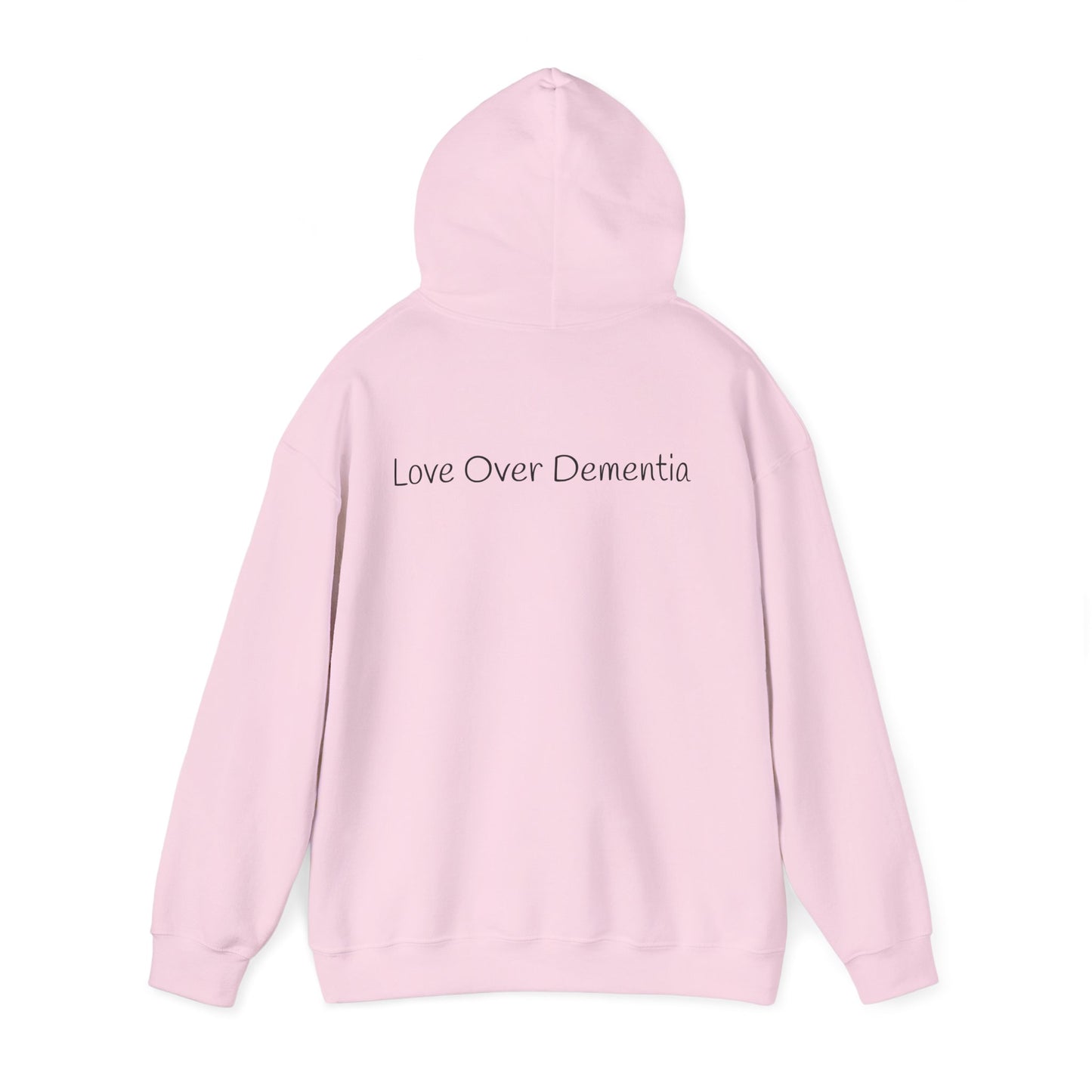Love Over Dementia Sweatshirt, Comfort Wear for Caregivers, Supportive Gift, Awareness Apparel, Cozy Hoodie for Caregiving