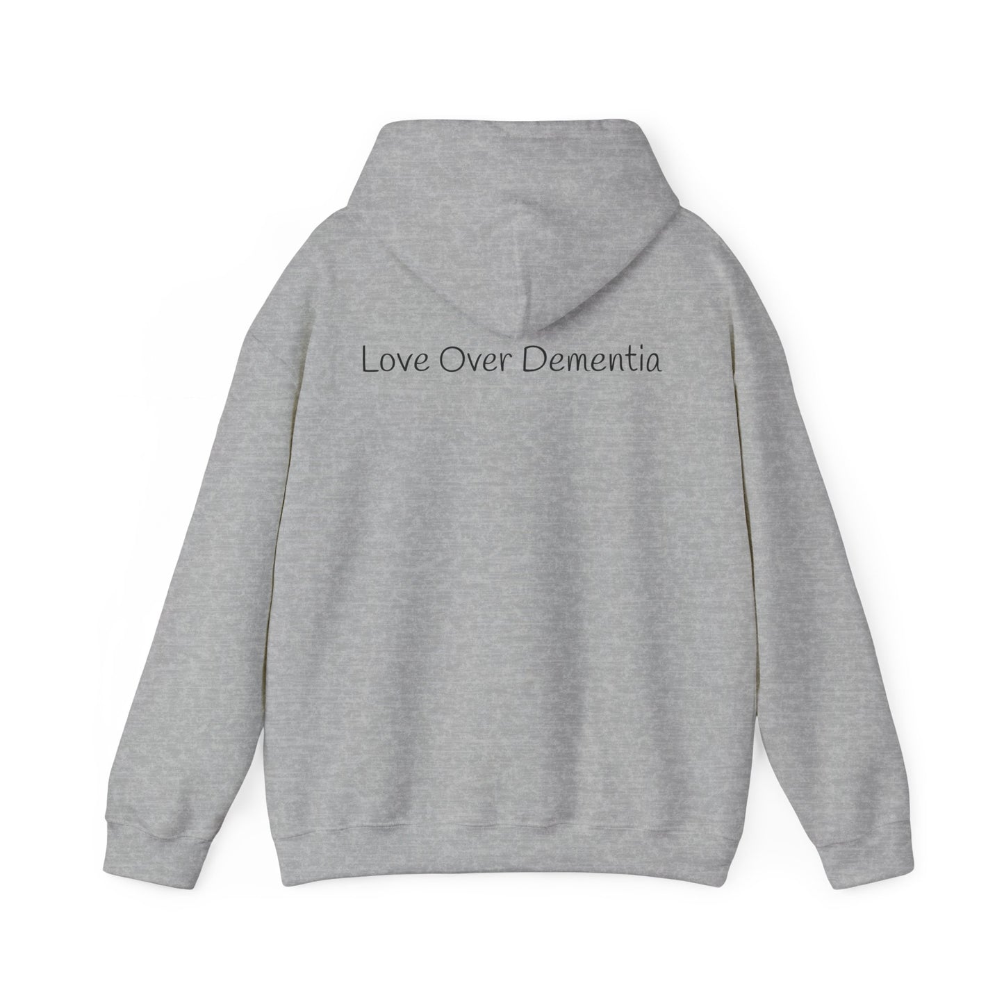 Love Over Dementia Sweatshirt, Comfort Wear for Caregivers, Supportive Gift, Awareness Apparel, Cozy Hoodie for Caregiving