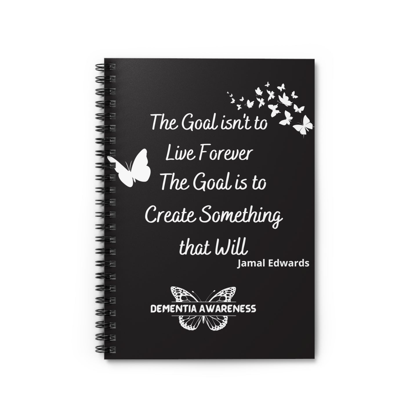 Inspirational Spiral Notebook for Dementia Awareness