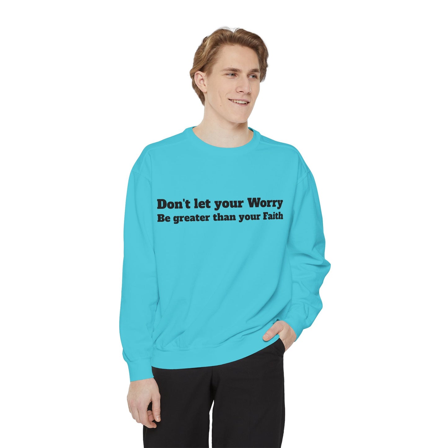 Inspirational Sweatshirt for Caregivers, Motivational Gift, Unisex Garment-Dyed Hoodie, Faith-Based Apparel, Comfortable Sweatshirt
