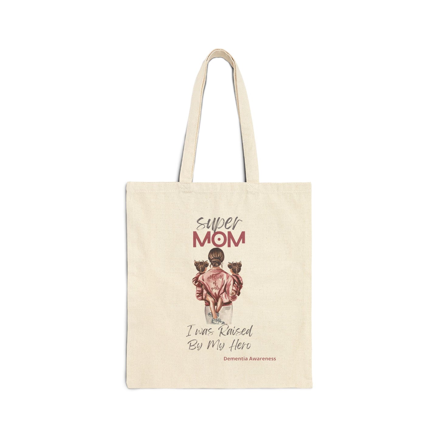 Cotton Canvas Nurse Tote Bag with Super Mom