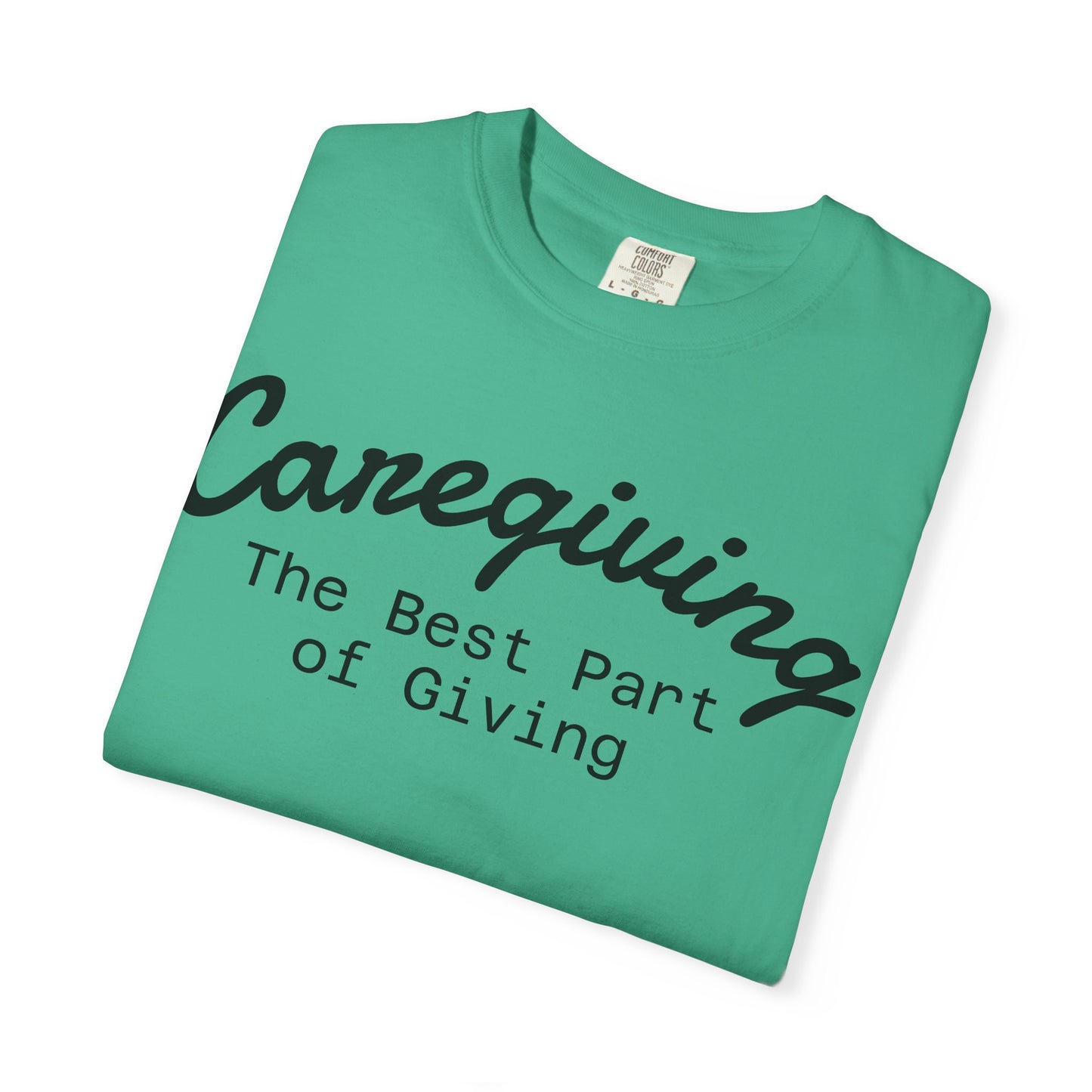 Caregiving Love Over Dementia T-shirt, Inspirational Quote Tee, Unisex Garment-Dyed Shirt, Caregiver Gifts, Supportive Apparel