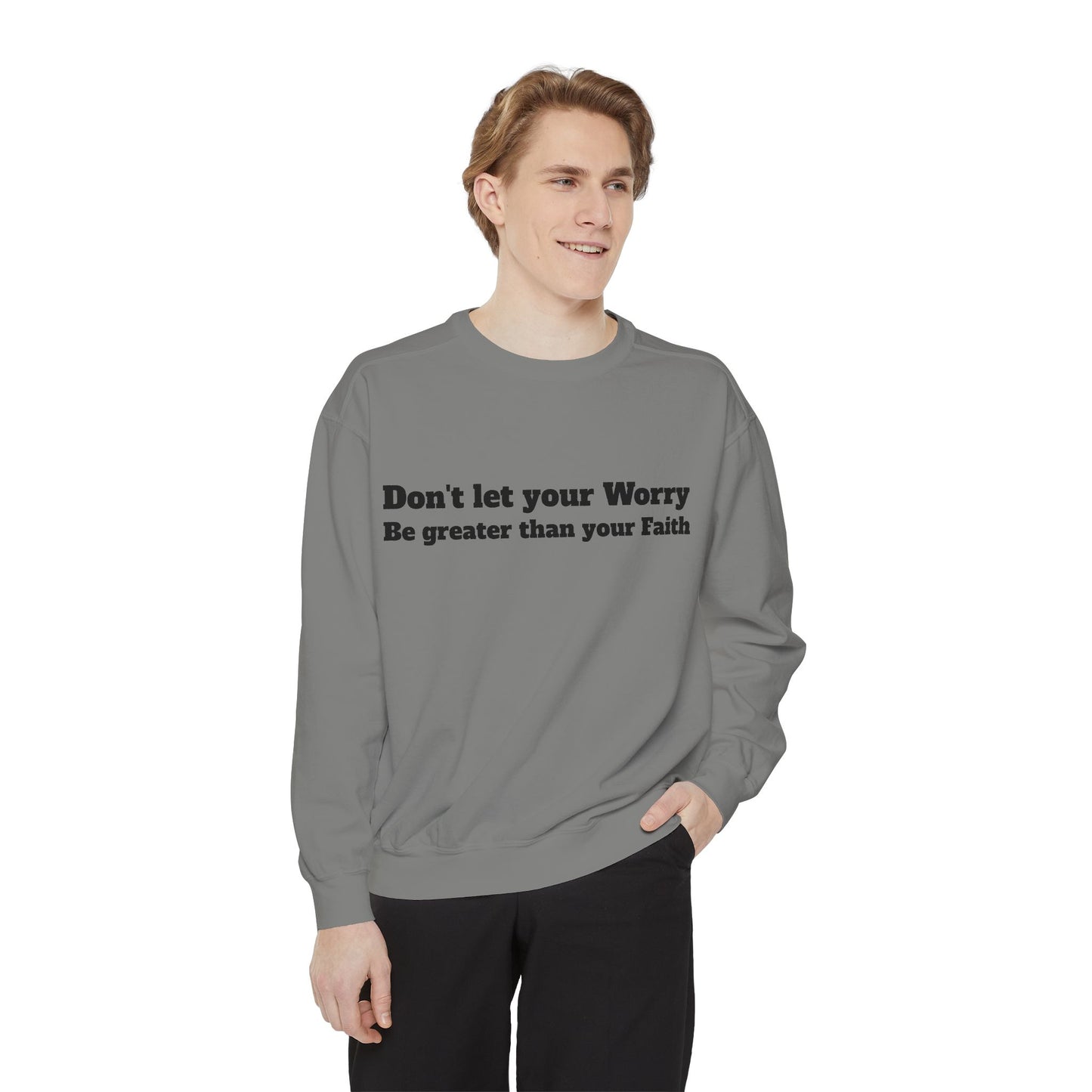 Inspirational Sweatshirt for Caregivers, Motivational Gift, Unisex Garment-Dyed Hoodie, Faith-Based Apparel, Comfortable Sweatshirt