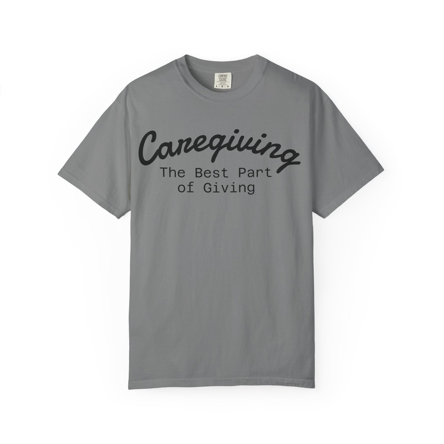 Caregiving Love Over Dementia T-shirt, Inspirational Quote Tee, Unisex Garment-Dyed Shirt, Caregiver Gifts, Supportive Apparel