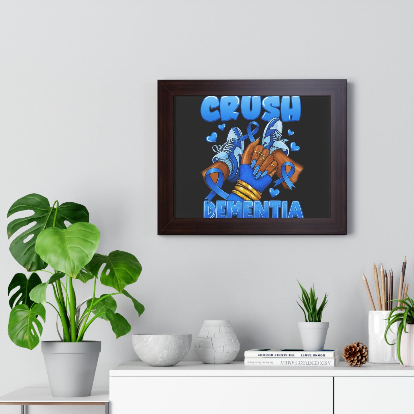 Dementia Awareness Framed Poster, Inspirational Wall Art, Supportive Home Decor, Awareness Gift, Motivational Artwork