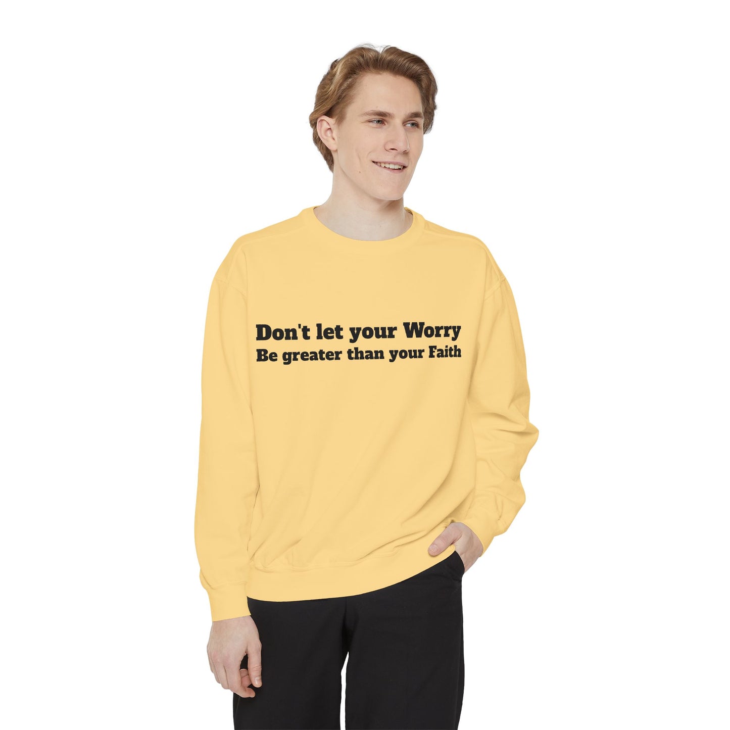 Inspirational Sweatshirt for Caregivers, Motivational Gift, Unisex Garment-Dyed Hoodie, Faith-Based Apparel, Comfortable Sweatshirt