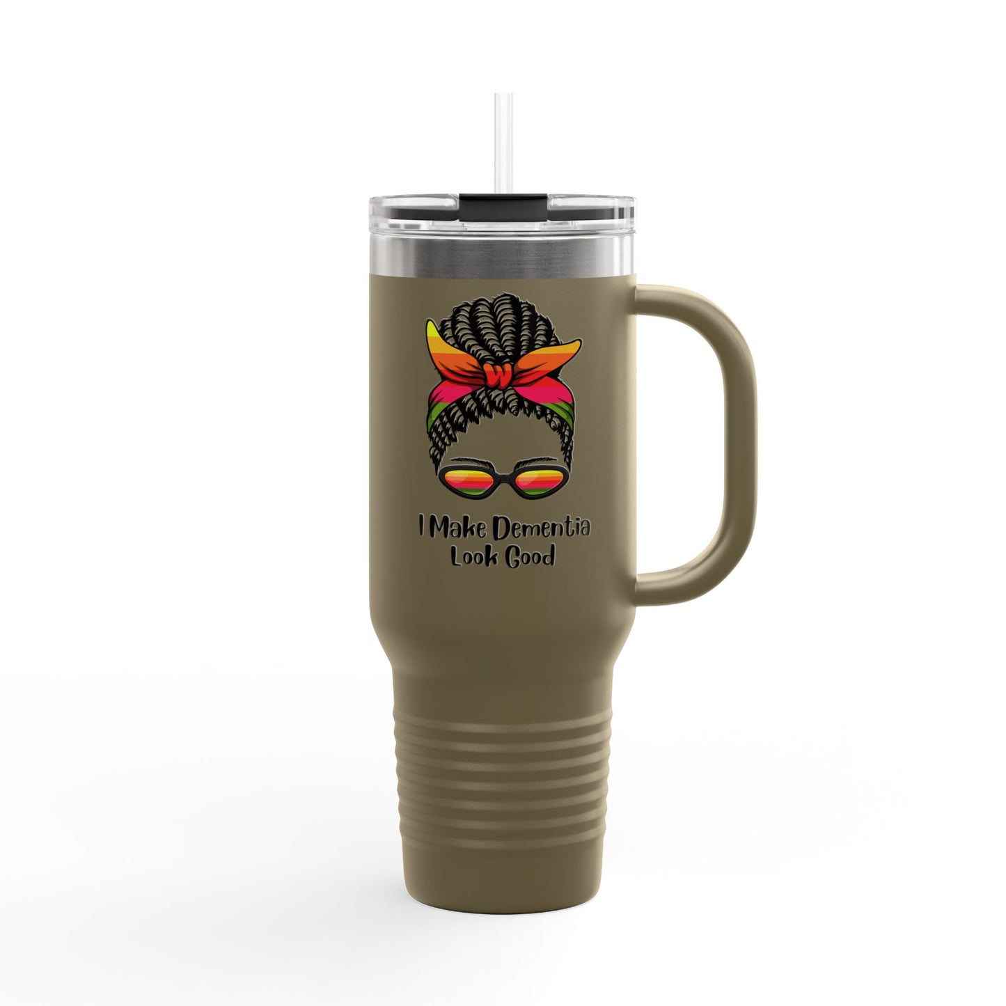 Chic Insulated Travel Mug - 'I Make Dementia Look Good', Perfect for Coffee Lovers, Gifts for Caregivers, Stylish Hydration, Travel [...]