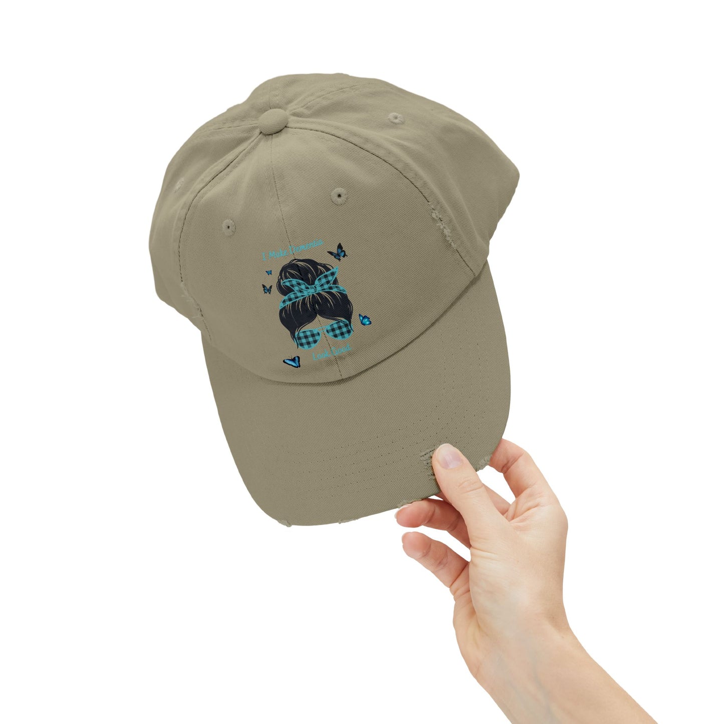 Trendy Distressed Cap with Inspirational Design, Casual Baseball Hat, Gift for Hat Lovers, Perfect for Outdoor Activities, Summer Accessory