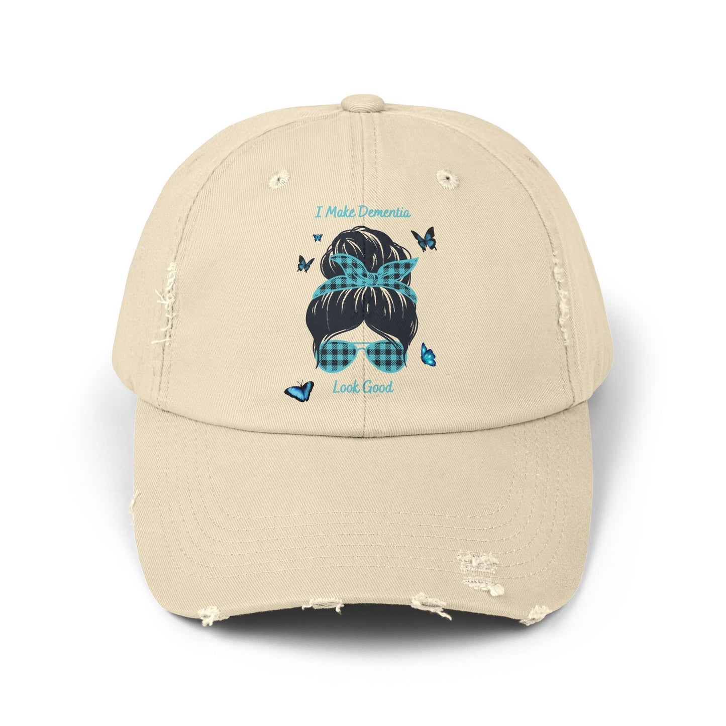 Trendy Distressed Cap with Inspirational Design, Casual Baseball Hat, Gift for Hat Lovers, Perfect for Outdoor Activities, Summer Accessory