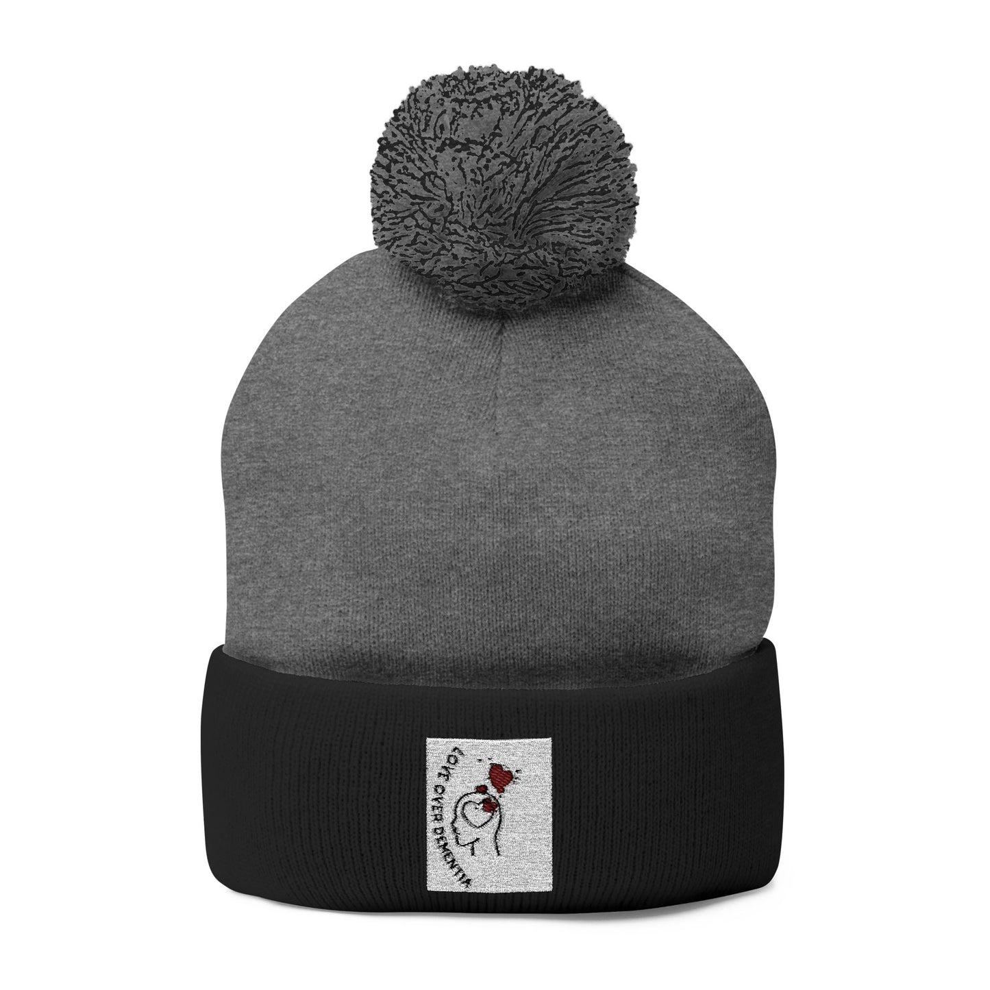 Cozy Pom-Pom Knit Cap - Winter Beanie, Embroidered Hat for Men & Women, Perfect for Gift or Everyday Use, Stylish Cold Weather Accessory