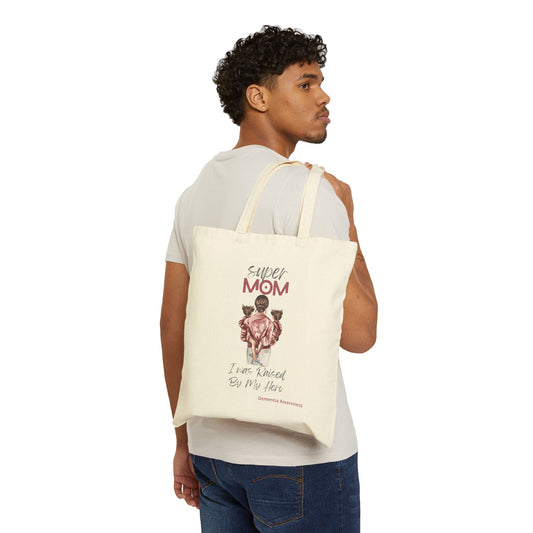 Cotton Canvas Nurse Tote Bag with Super Mom