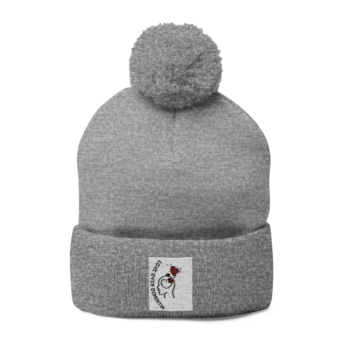 Cozy Pom-Pom Knit Cap - Winter Beanie, Embroidered Hat for Men & Women, Perfect for Gift or Everyday Use, Stylish Cold Weather Accessory