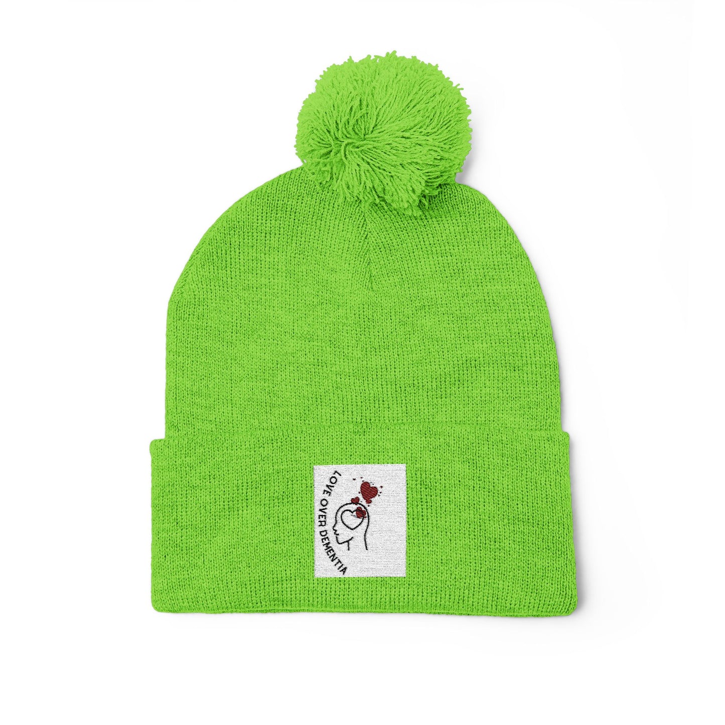 Cozy Pom-Pom Knit Cap - Winter Beanie, Embroidered Hat for Men & Women, Perfect for Gift or Everyday Use, Stylish Cold Weather Accessory