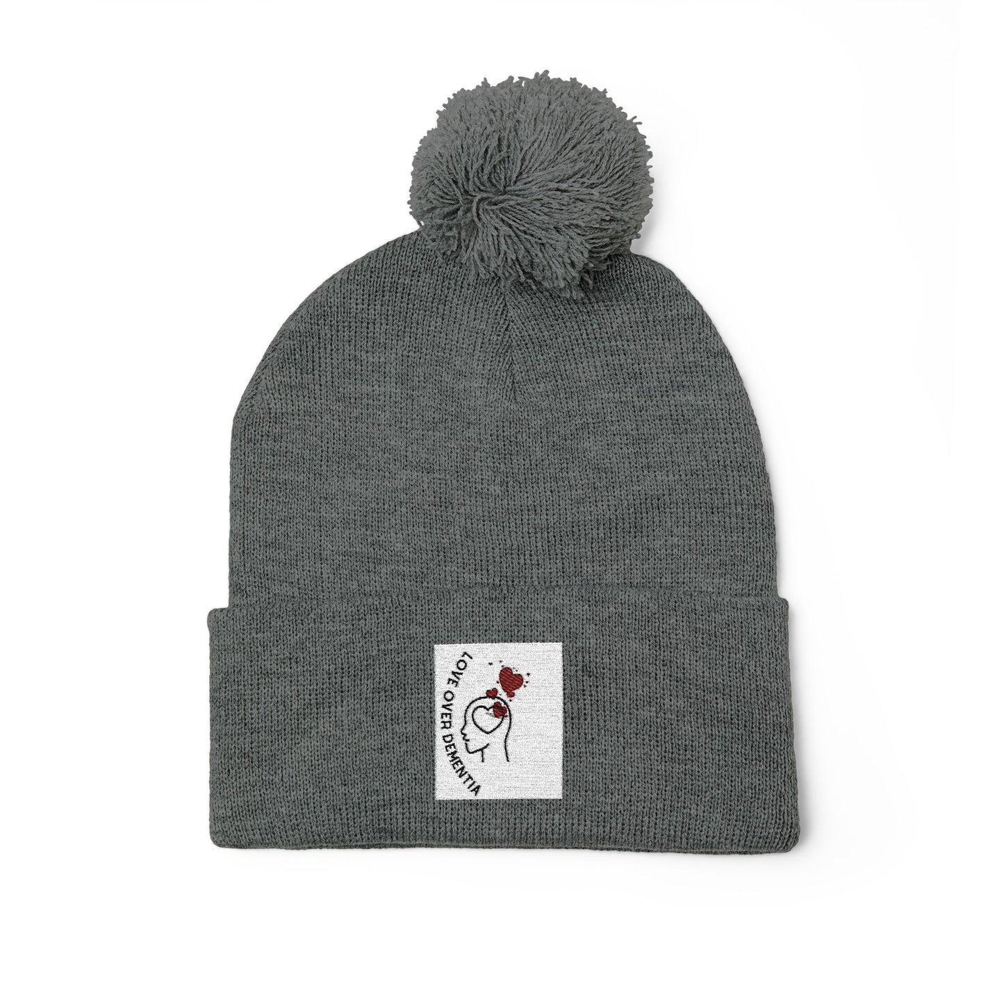 Cozy Pom-Pom Knit Cap - Winter Beanie, Embroidered Hat for Men & Women, Perfect for Gift or Everyday Use, Stylish Cold Weather Accessory