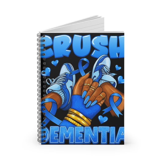 Dementia Awareness Notebook - Inspirational Ruled Journal, Unique Gifts, Mental Health, Supportive Care, Brush Dementia