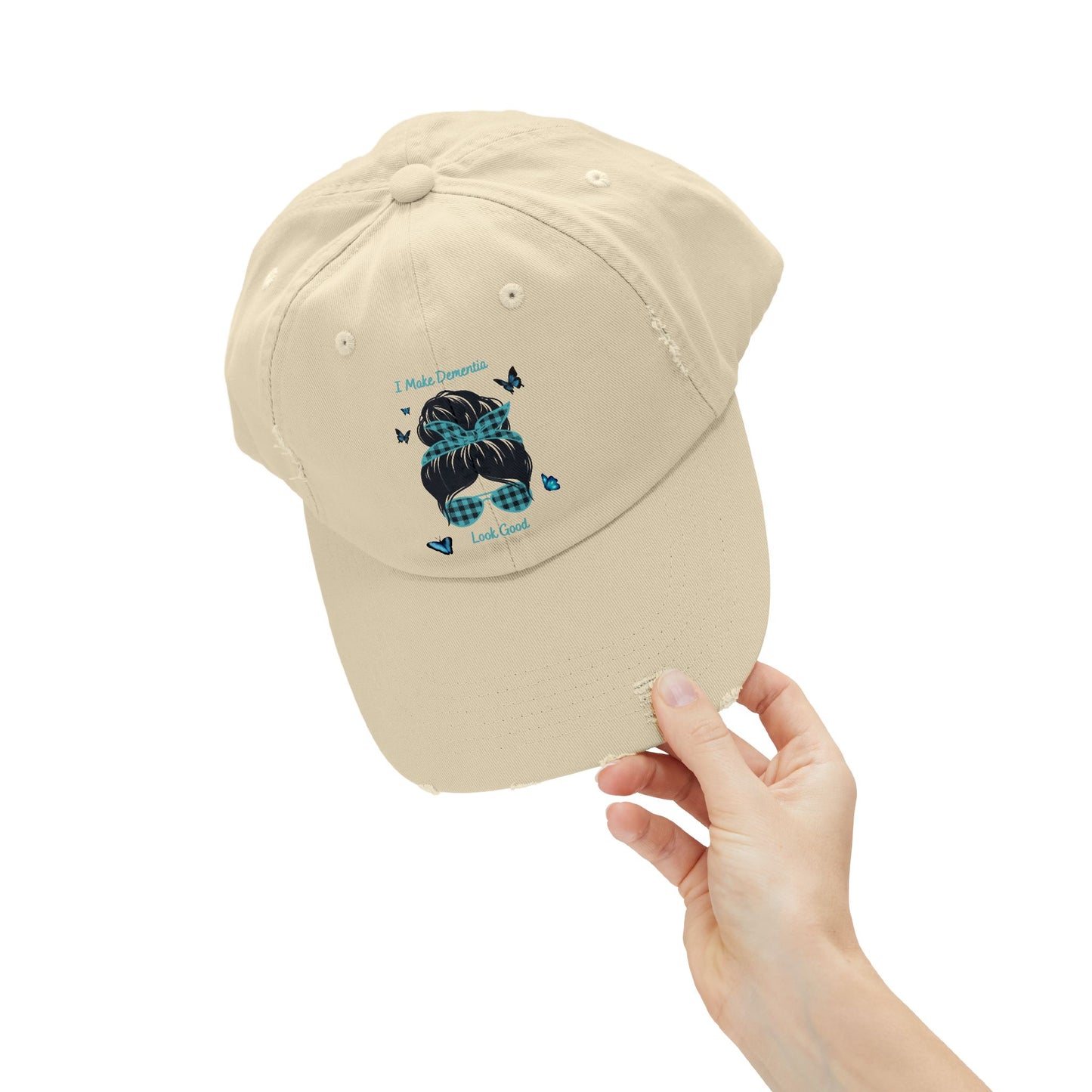 Trendy Distressed Cap with Inspirational Design, Casual Baseball Hat, Gift for Hat Lovers, Perfect for Outdoor Activities, Summer Accessory
