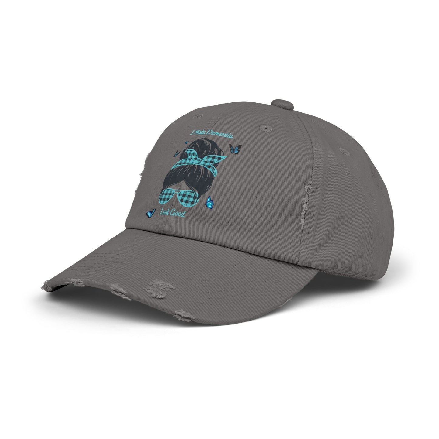 Trendy Distressed Cap with Inspirational Design, Casual Baseball Hat, Gift for Hat Lovers, Perfect for Outdoor Activities, Summer Accessory