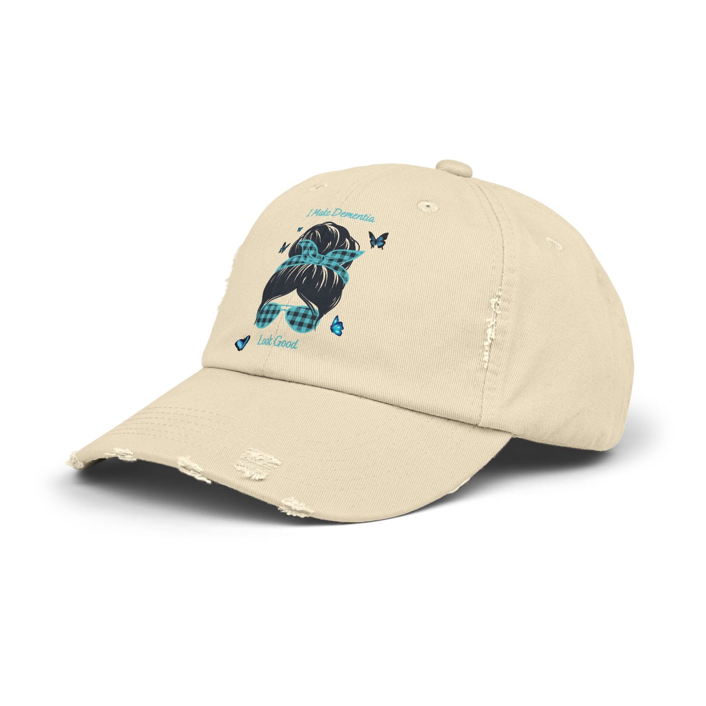 Trendy Distressed Cap with Inspirational Design, Casual Baseball Hat, Gift for Hat Lovers, Perfect for Outdoor Activities, Summer Accessory