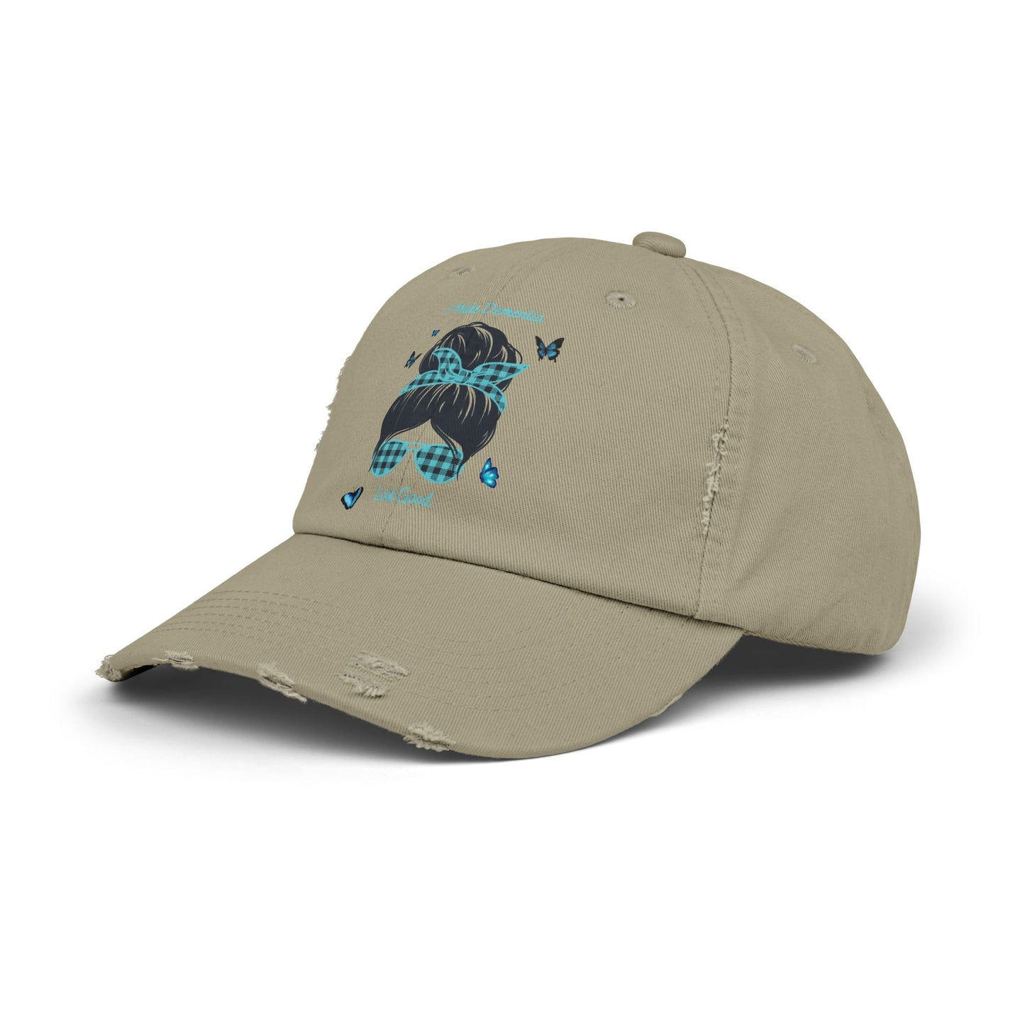 Trendy Distressed Cap with Inspirational Design, Casual Baseball Hat, Gift for Hat Lovers, Perfect for Outdoor Activities, Summer Accessory