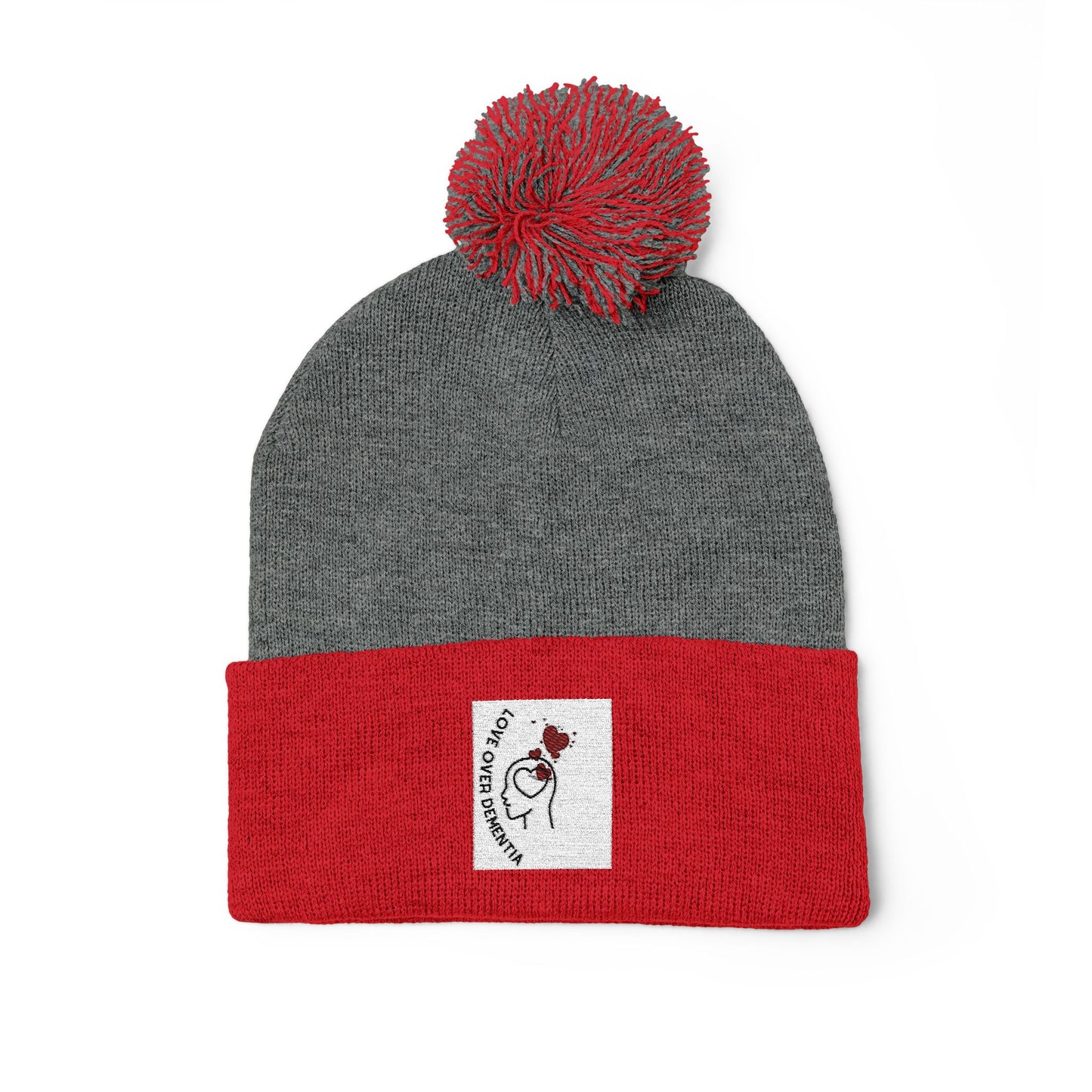 Cozy Pom-Pom Knit Cap - Winter Beanie, Embroidered Hat for Men & Women, Perfect for Gift or Everyday Use, Stylish Cold Weather Accessory