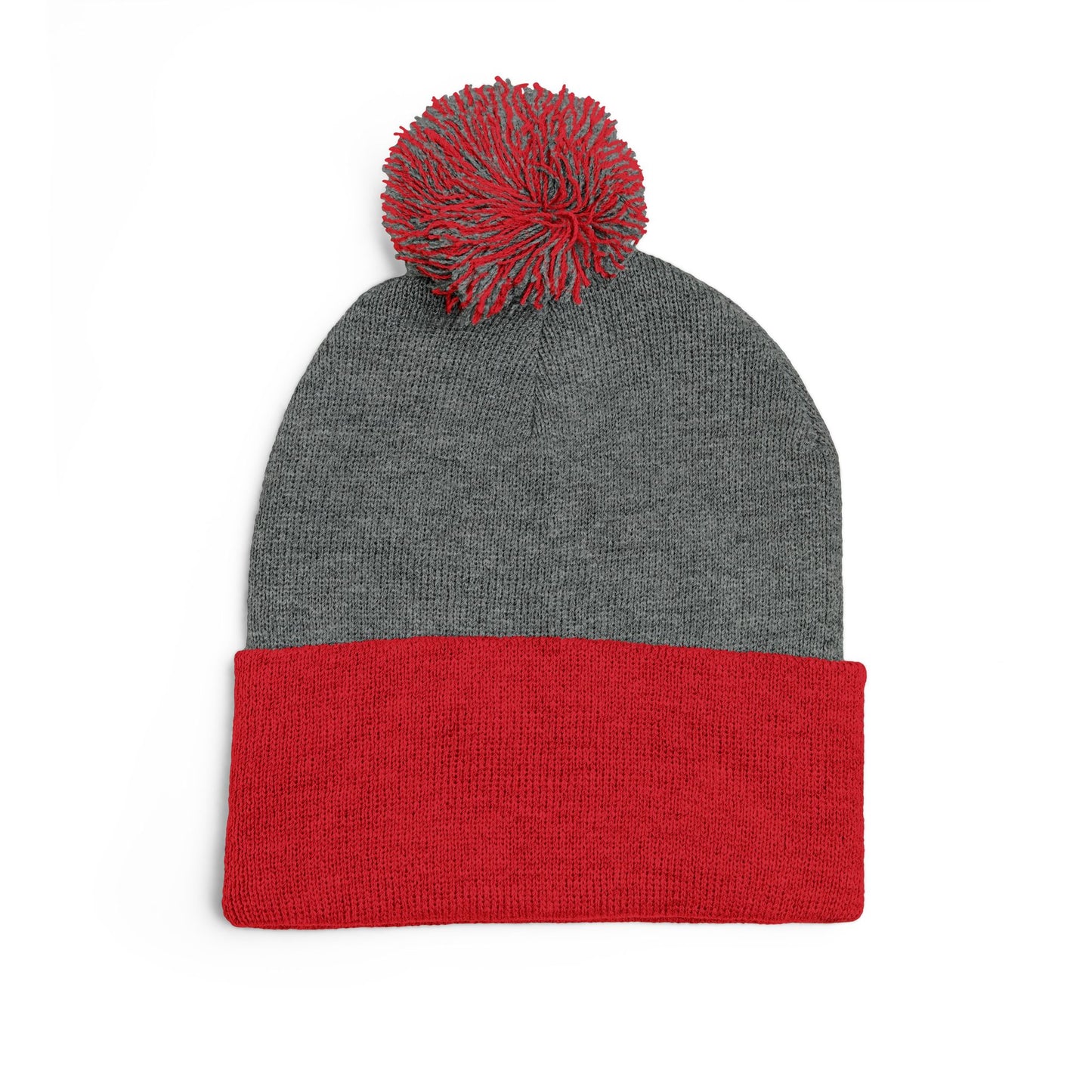 Cozy Pom-Pom Knit Cap - Winter Beanie, Embroidered Hat for Men & Women, Perfect for Gift or Everyday Use, Stylish Cold Weather Accessory