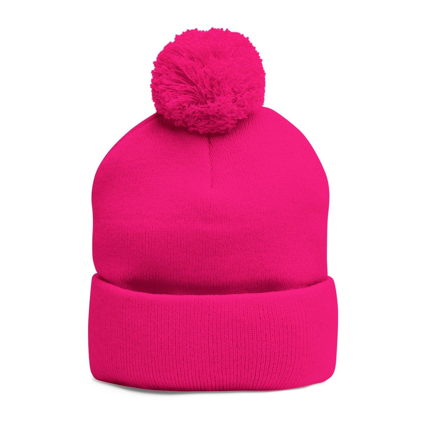 Cozy Pom-Pom Knit Cap - Winter Beanie, Embroidered Hat for Men & Women, Perfect for Gift or Everyday Use, Stylish Cold Weather Accessory