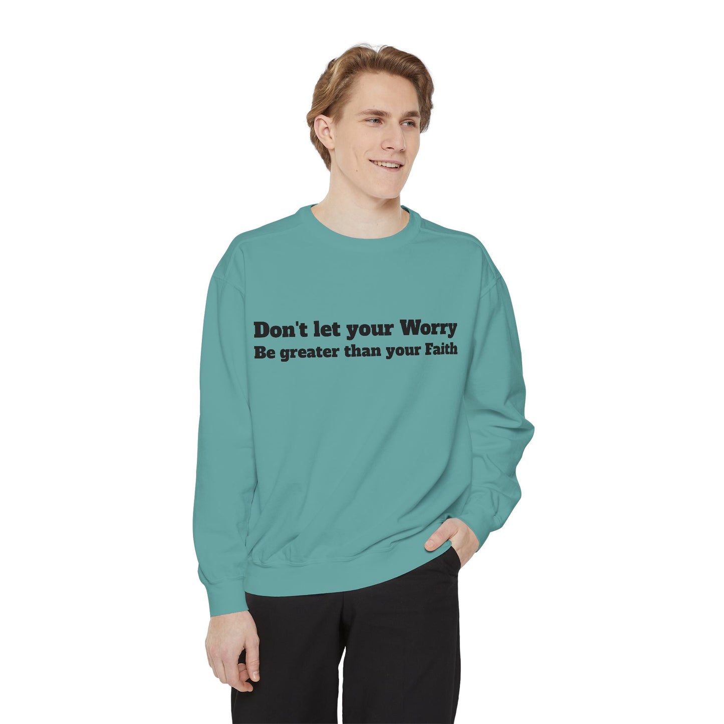 Inspirational Sweatshirt for Caregivers, Motivational Gift, Unisex Garment-Dyed Hoodie, Faith-Based Apparel, Comfortable Sweatshirt