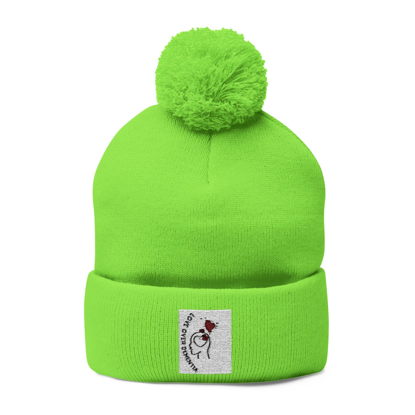 Cozy Pom-Pom Knit Cap - Winter Beanie, Embroidered Hat for Men & Women, Perfect for Gift or Everyday Use, Stylish Cold Weather Accessory