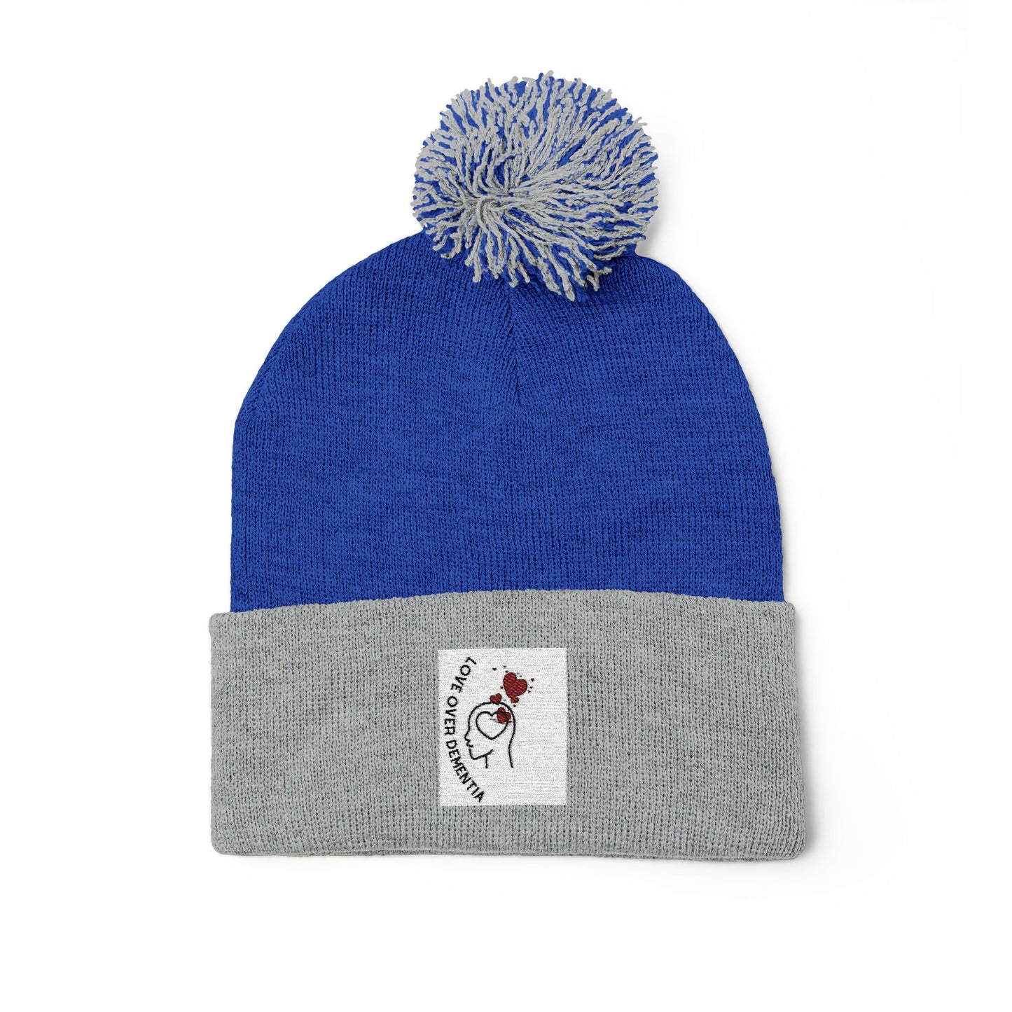 Cozy Pom-Pom Knit Cap - Winter Beanie, Embroidered Hat for Men & Women, Perfect for Gift or Everyday Use, Stylish Cold Weather Accessory